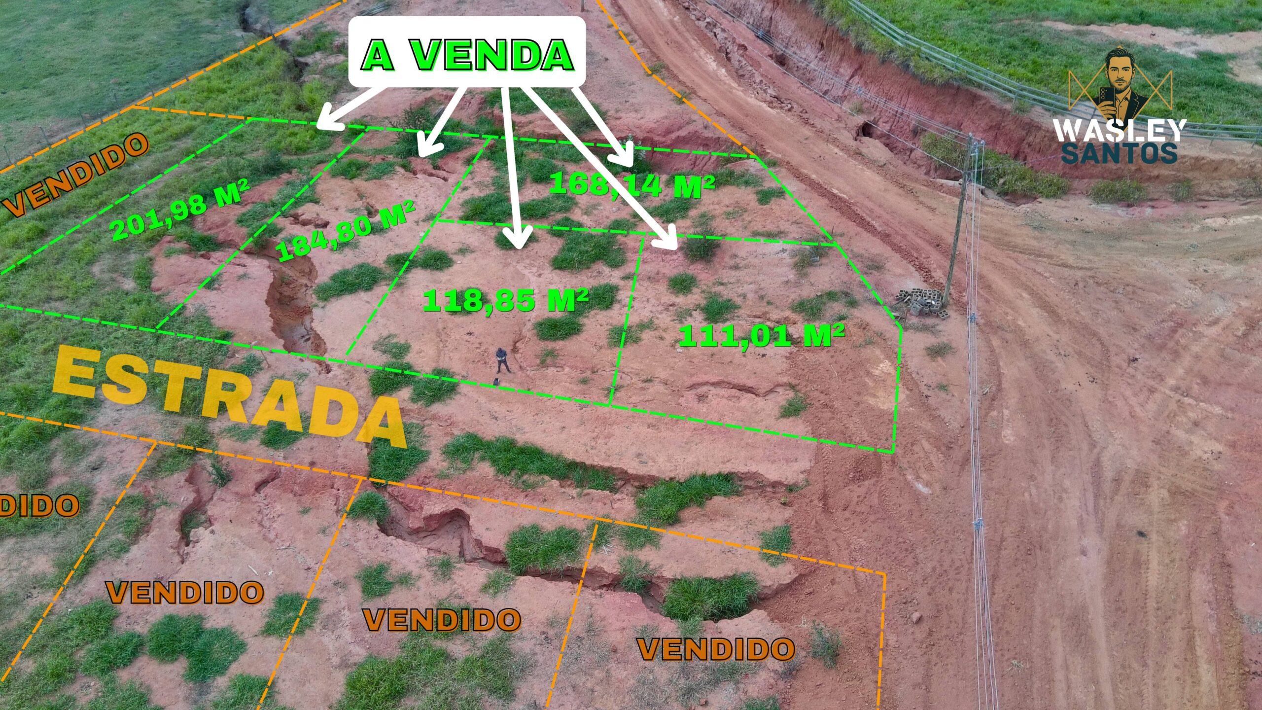 Lotes a venda no site do Wasley Santos, Melhor corretor de Itabirinha-MG e Região
